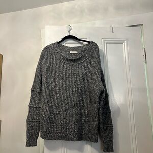 Gray oversized sweater